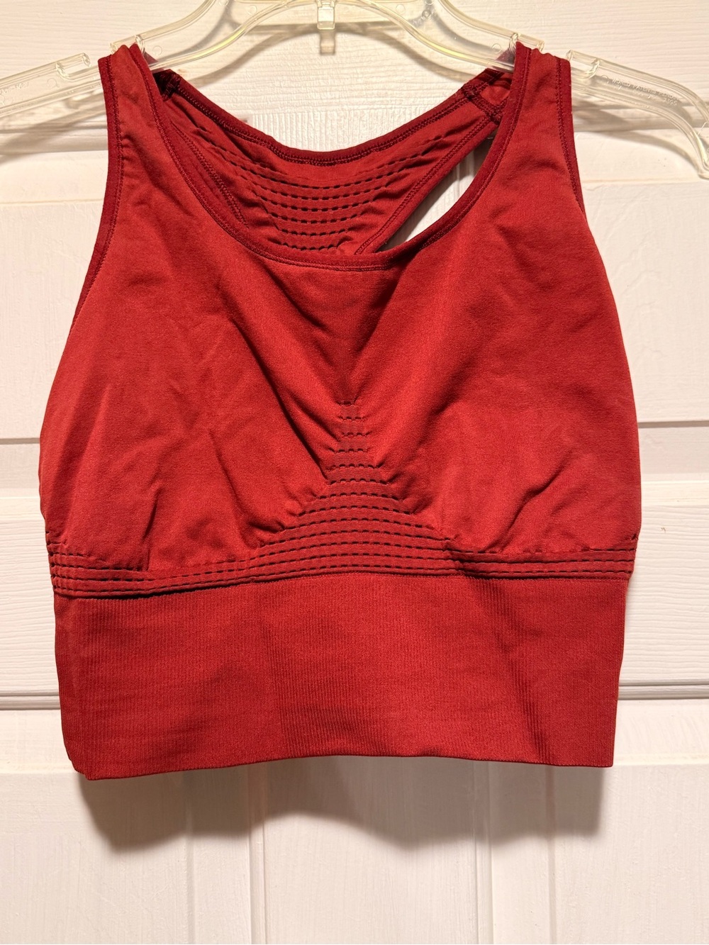 Sweaty Betty Crimson High-Neck Seamless Sports Bralette